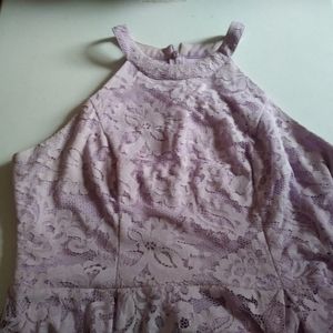 Purple dress with not long train